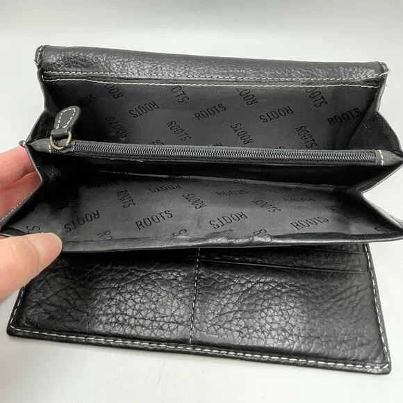 Large Roots Leather Wallet - Picture 3 of 8